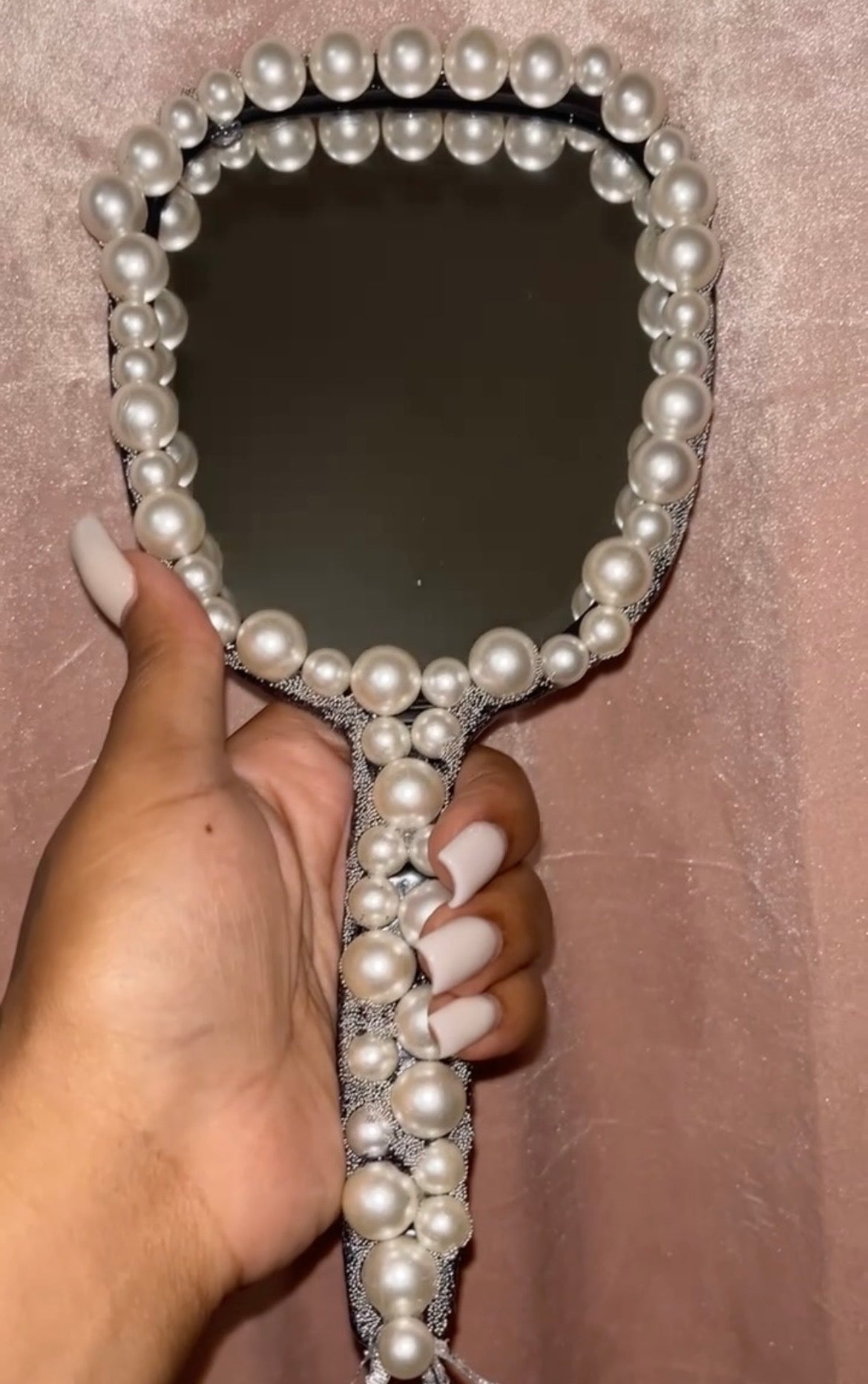 Custom Luxe Mirror-Noir Pearl