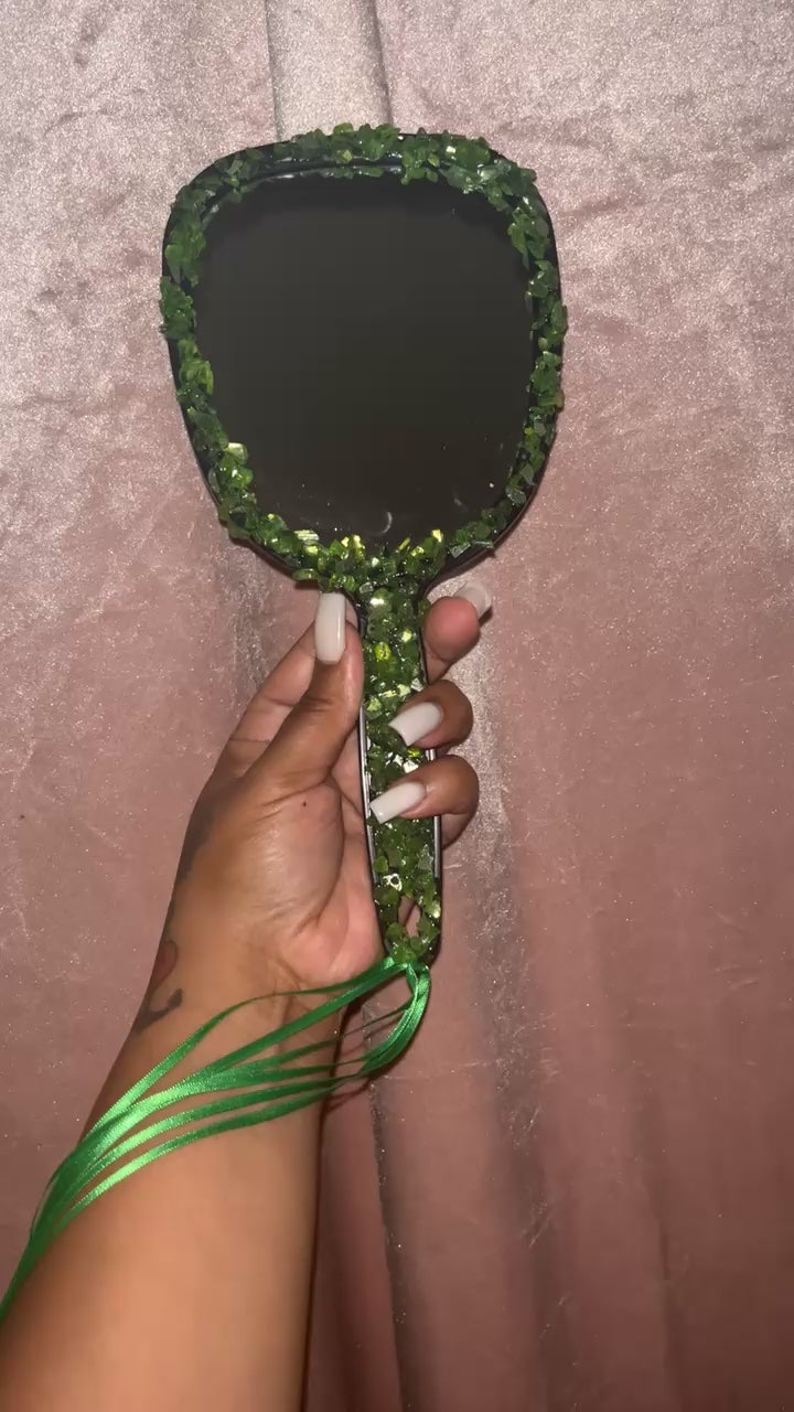 Custom Luxe Mirror- Green Envy