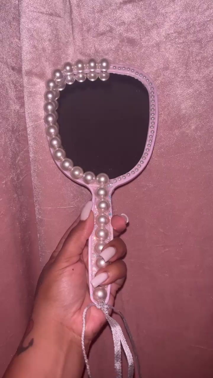 Custom Luxe Mirror- Pink Pearly